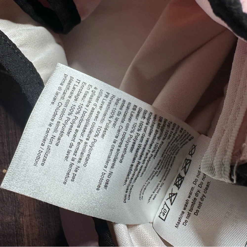 Tretorn Mist Pink Full Zip Hoodie Rain Jacket Size S